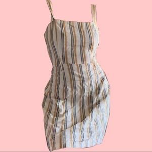 Cute light colored striped summer dress
